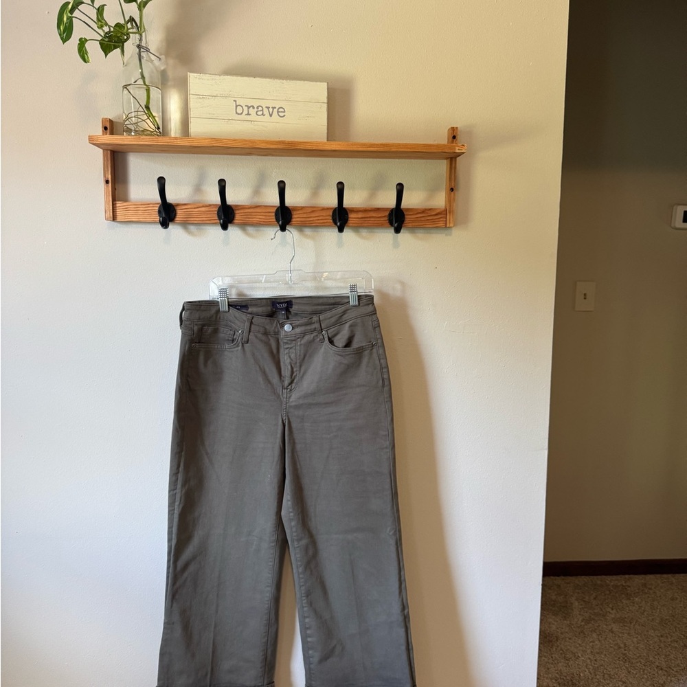 NYDJ Wide Leg Gray Pants